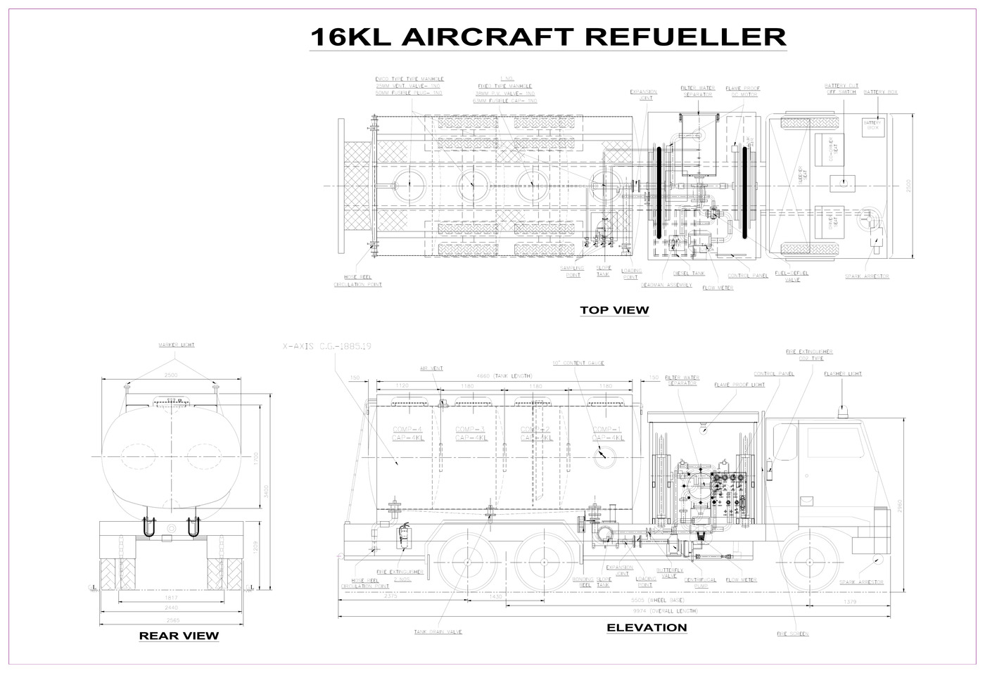 16KL Aircraft Refueller CAD