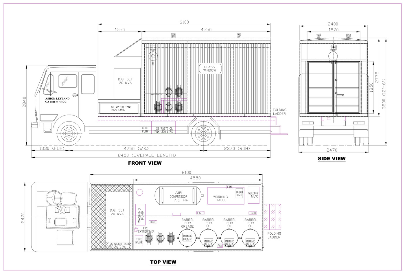 Service Van CAD