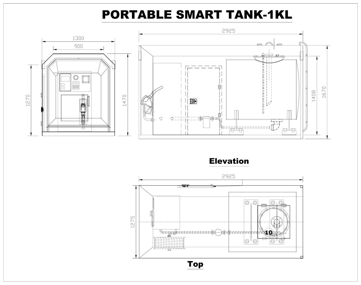 Portable Smart Tank CAD